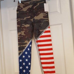 Ranch Dressn Patriotic Crossover Leggings - XL